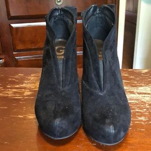💘Black Guess heeled booties